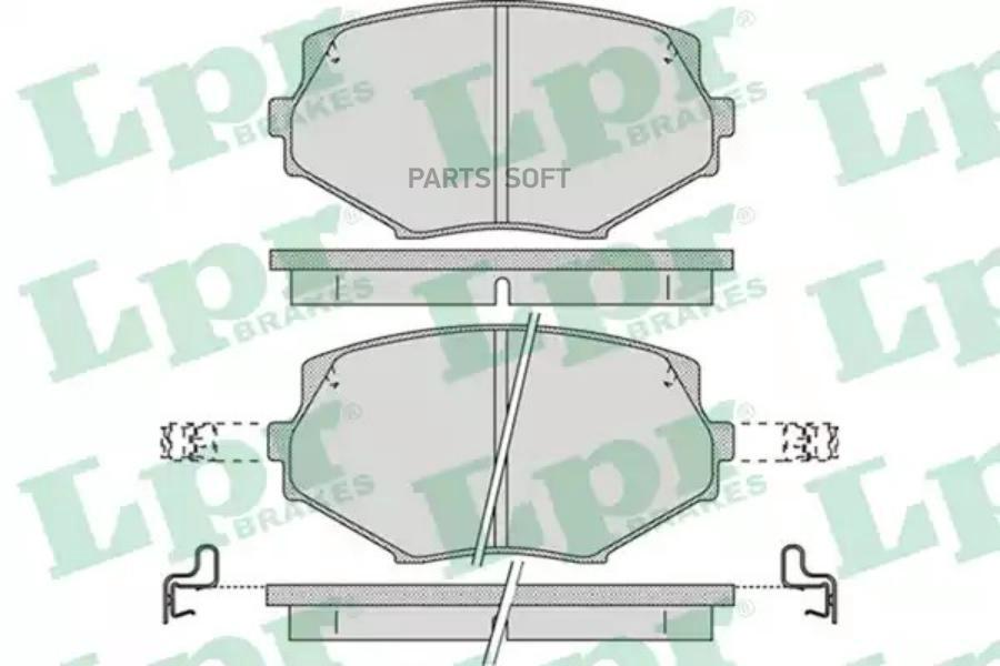 Колодки тормозные дисковые передн MAZDA: MX-5 I 94-98 MX-5 II 98-05 LPR 05P1043