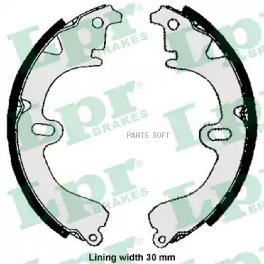 Комплект тормозных колодок LPR 05860