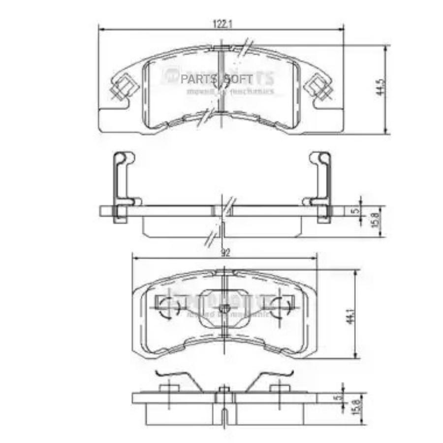 Колодки тормозные NIPPARTS N3606021