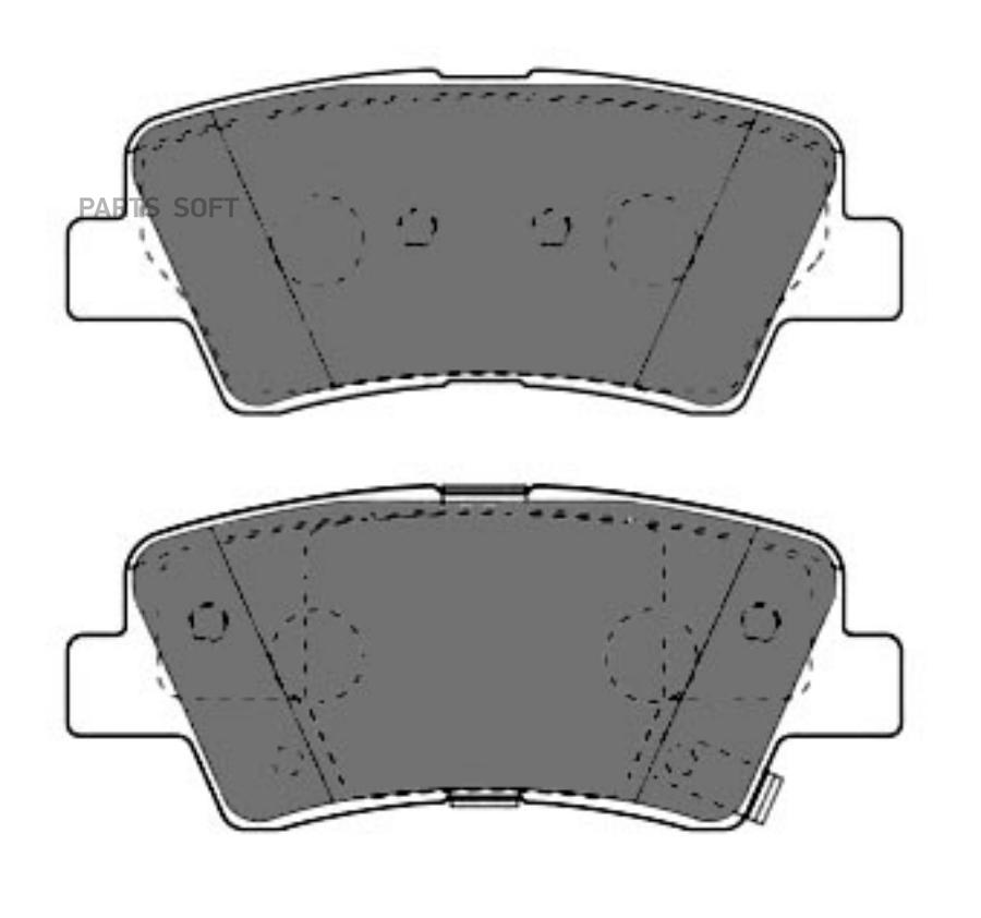 Комплект задних тормозных колодок HYUNDAI/KIA PROFIT 50004387