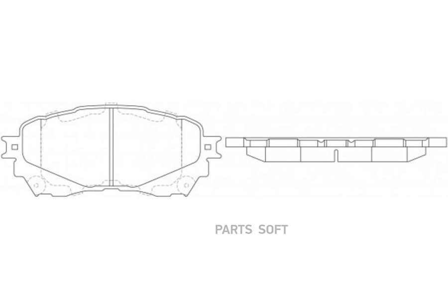 Колодки дисковые передние SB NAGAMOCHI BP25002