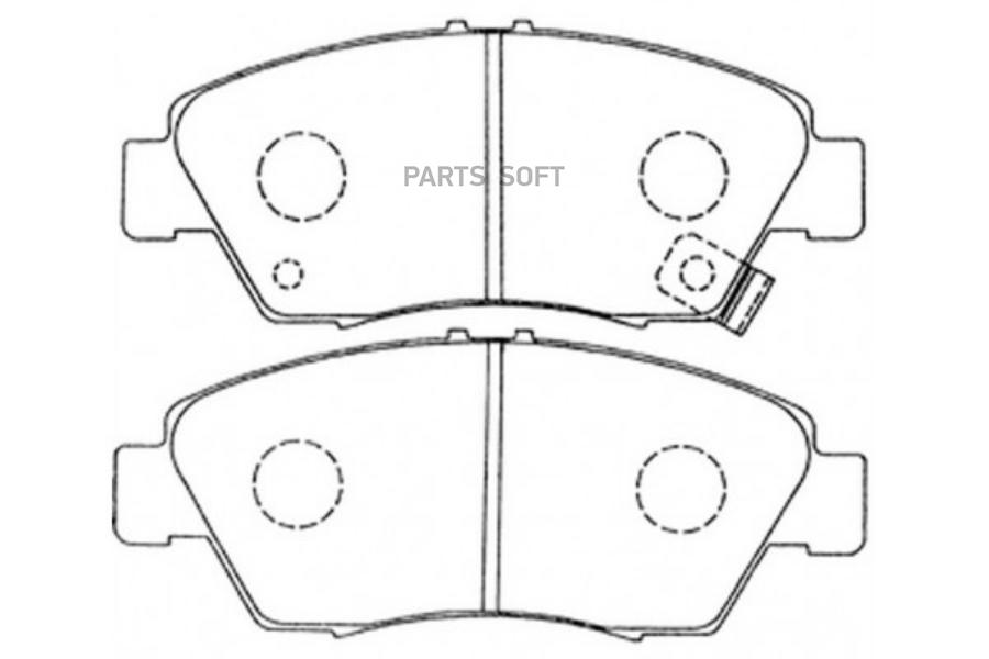 Тормозные дисковые колодки BP28264 SB NAGAMOCHI BP28264