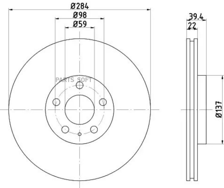 Автозапчасть BEHR-HELLA 8DD355105491