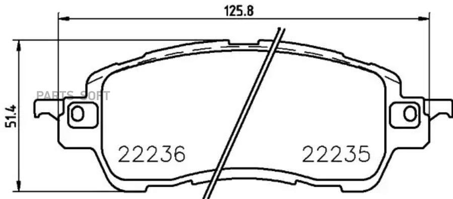 Brake Pad Set disc brake BEHR-HELLA 8DB355024721