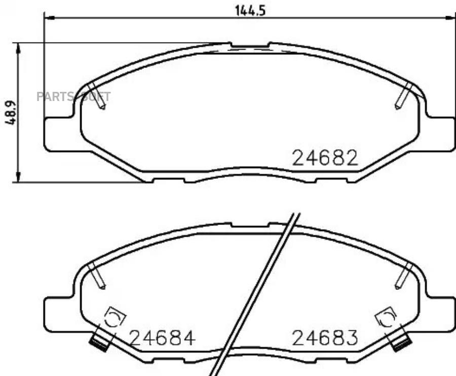 HELLA PAD KIT FRT BEHR-HELLA 8DB355028711