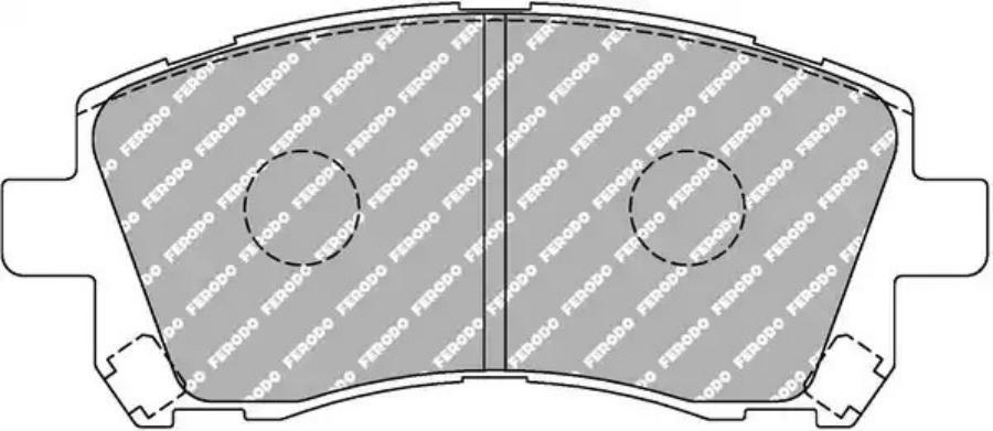 КОЛОДКИ ТОРМОЗНЫЕ ПЕРЕДНИЕ FERODO FCP1327H