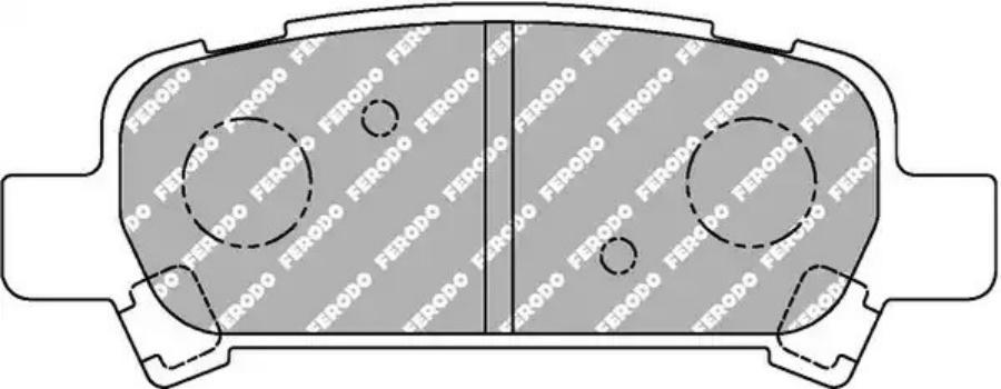 Колодки тормозные дисковые FERODO FDS1333