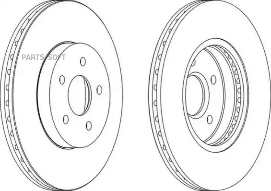 Тормдиск первент[300x24] 5 отв FERODO DDF1125C