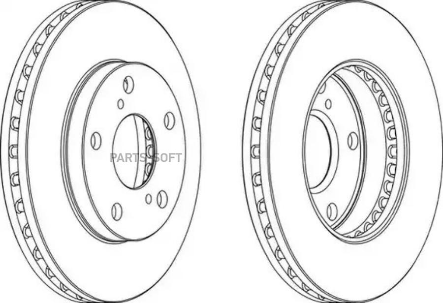 Комплект Дисков Тормозных Перед Toyota Camry Gracia/Ipsum/Gaia Sxm/S FERODO DDF702