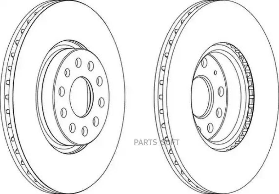 Диск тормозной FERODO DDF1305C