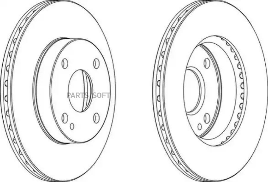 Тормдиск первент[234x18] 4 отв FERODO DDF497