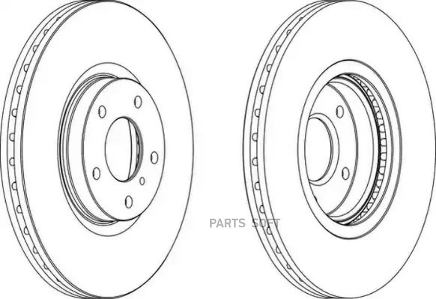 ДИСК ТОРМОЗНОЙ 1 ШТ NISSAN MURANO 08-03 - FERODO DDF1505C1