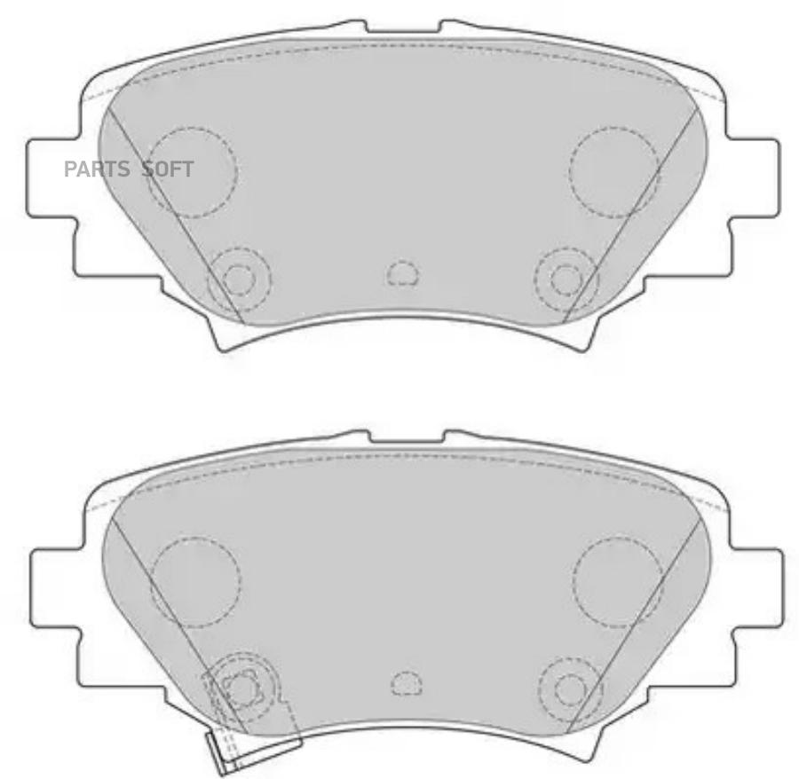 Колодки тормозные задние FERODO FDB4700