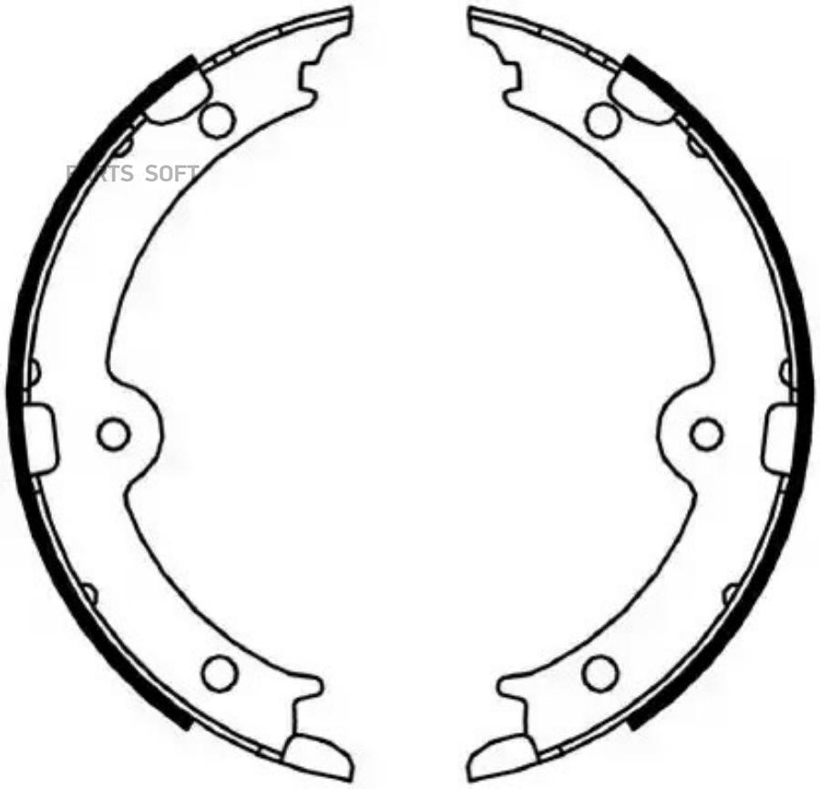 Комплект тормозных колодок стояночная тормозная система FERODO FSB4066