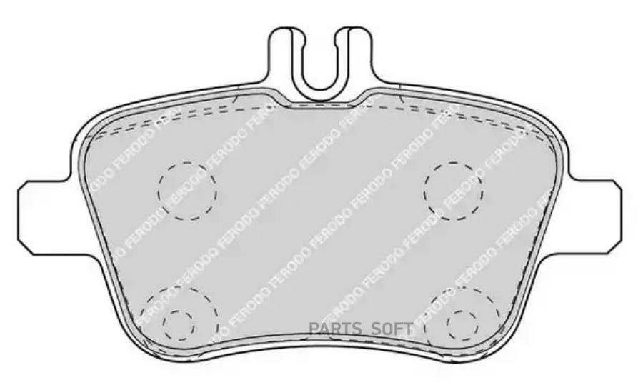 Колодки тормозные дисковые FERODO FDB4163