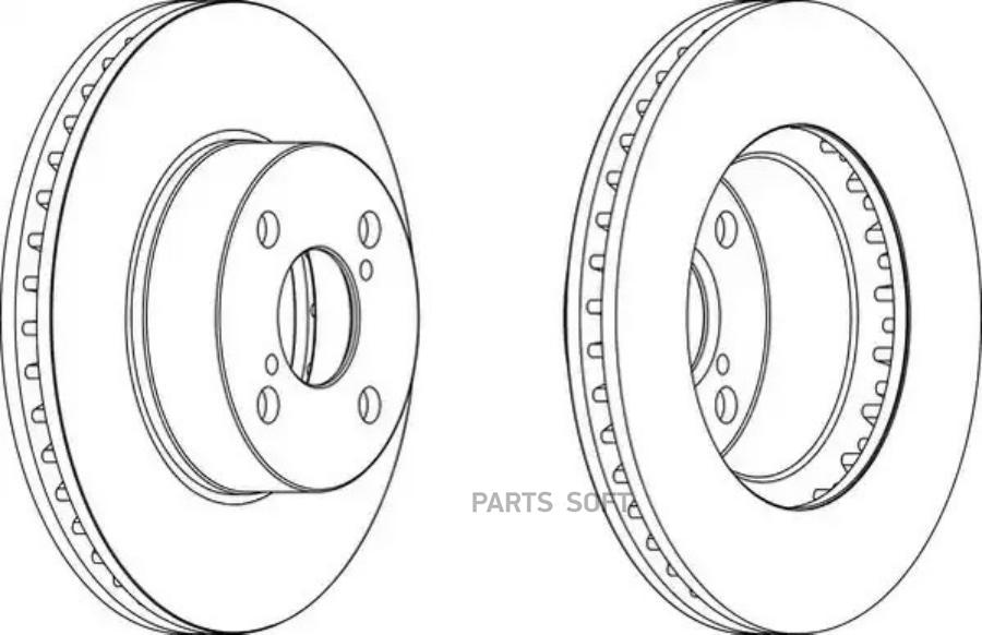 Тормдиск первент[255x25] 4 отв FERODO DDF1294C