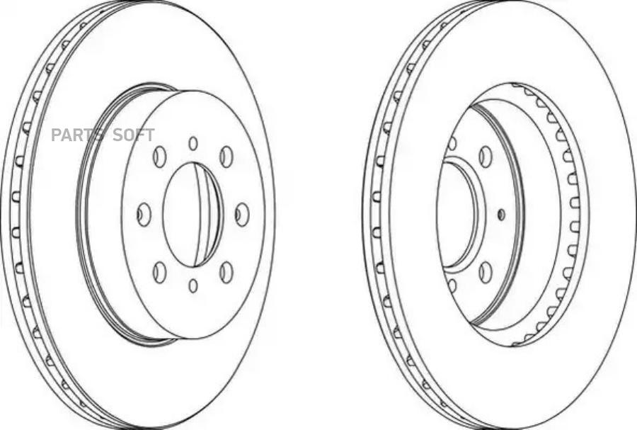 ДИСК ТОРМОЗНОЙ (КОМПЛЕКТ - 2 ШТ) FERODO DDF492C