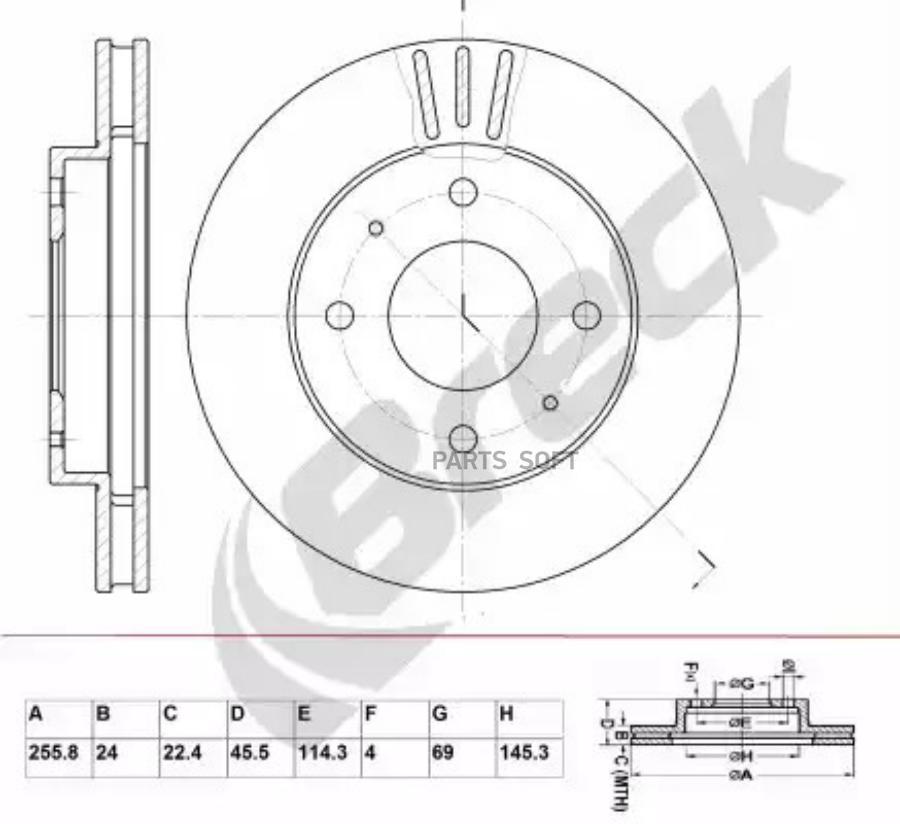 Автозапчасть BRECK BR381VA100