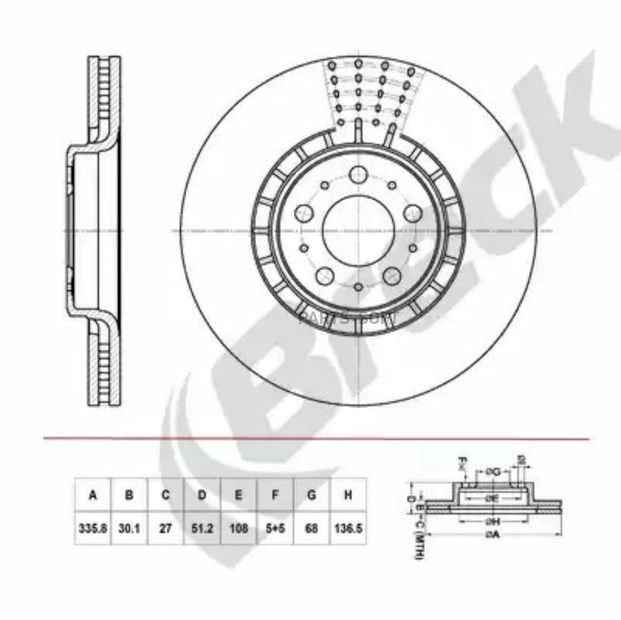 Автозапчасть BRECK BR426VH100