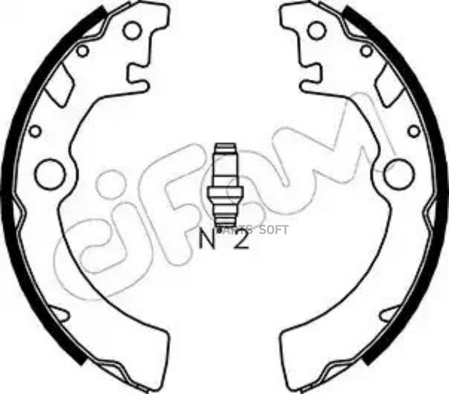 Комплект тормозных колодок CIFAM 153400