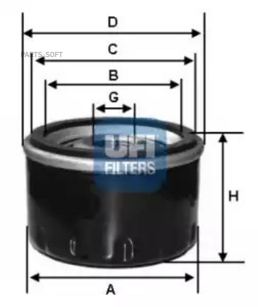 ФИЛЬТР МАСЛЯНЫЙ UFI 2324300