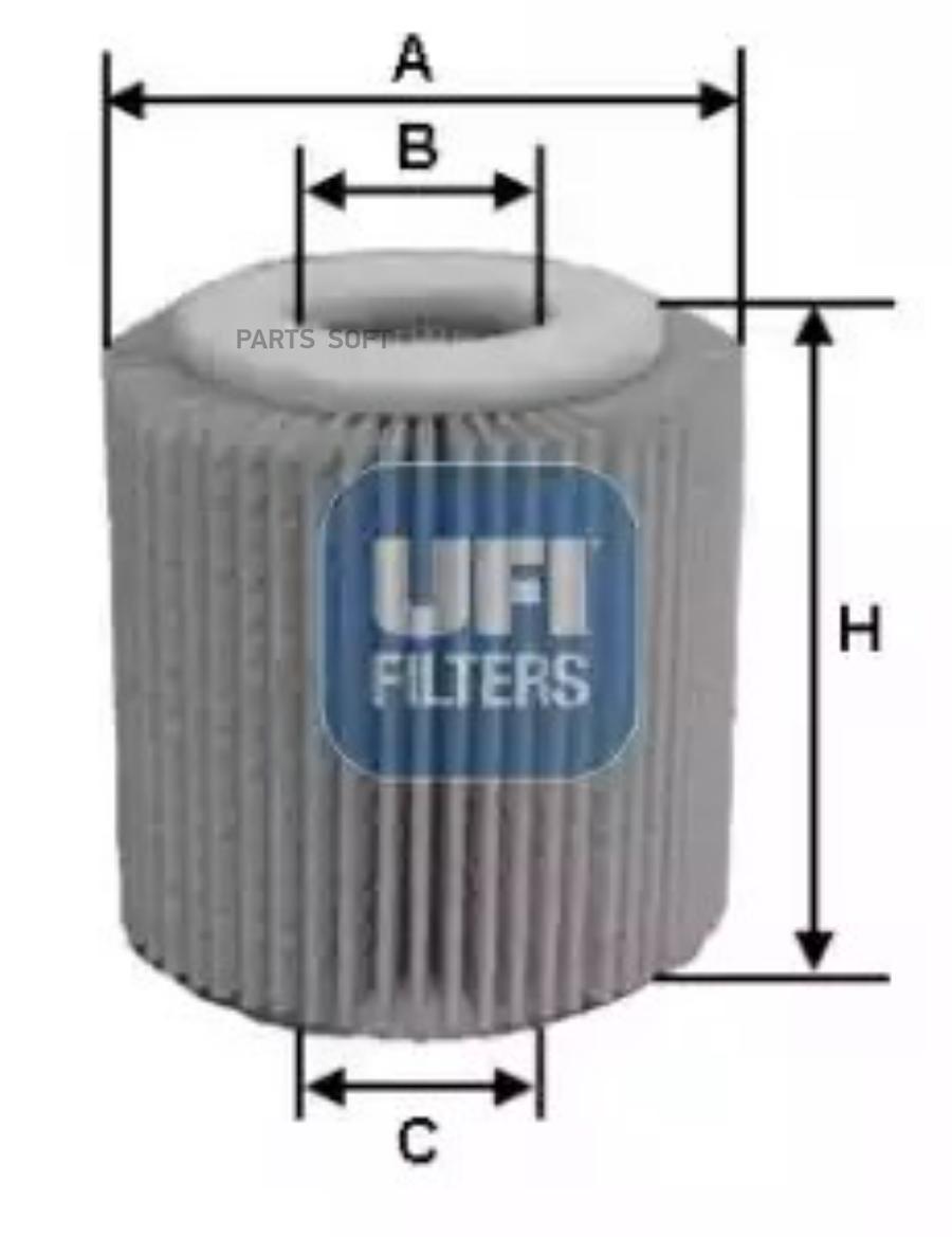 ФИЛЬТР МАСЛЯНЫЙ UFI 2515000