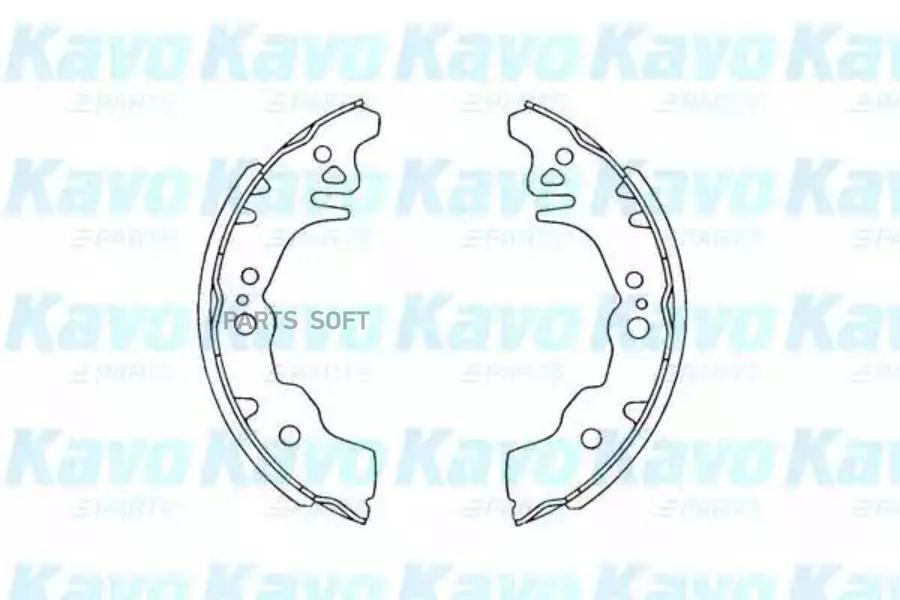 Комплект тормозных колодок KAVO PARTS KBS1903