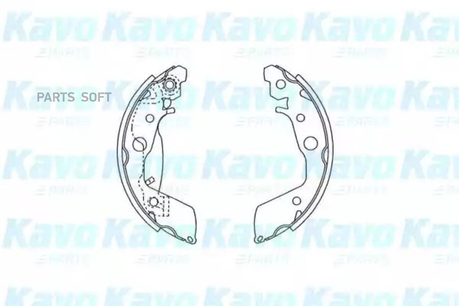 Колодки тормозные барабанные комплект KAVO PARTS KBS6425