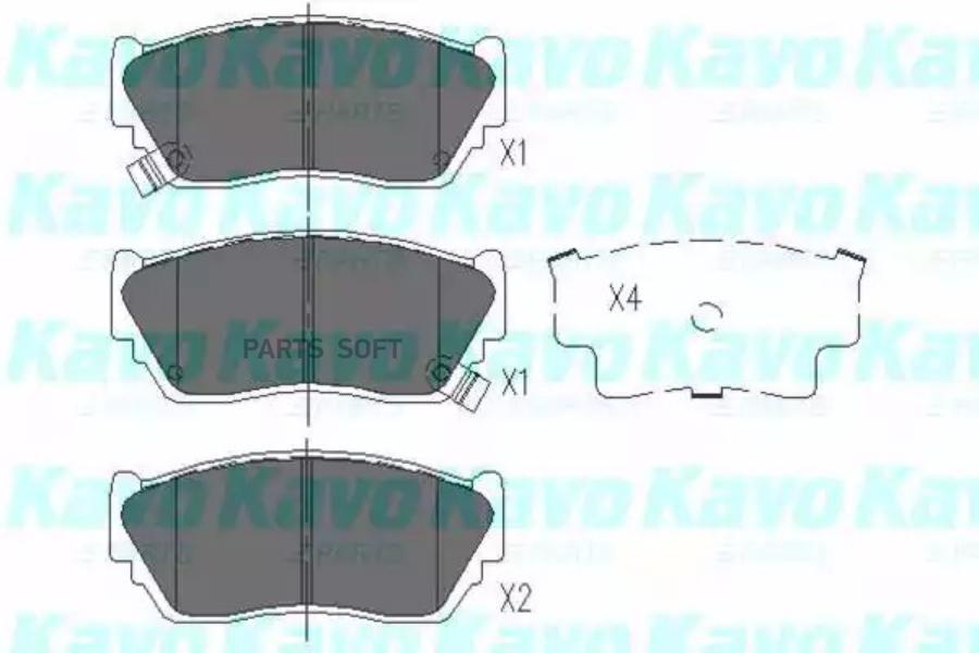 Автозапчасть KAVO PARTS KBP6504