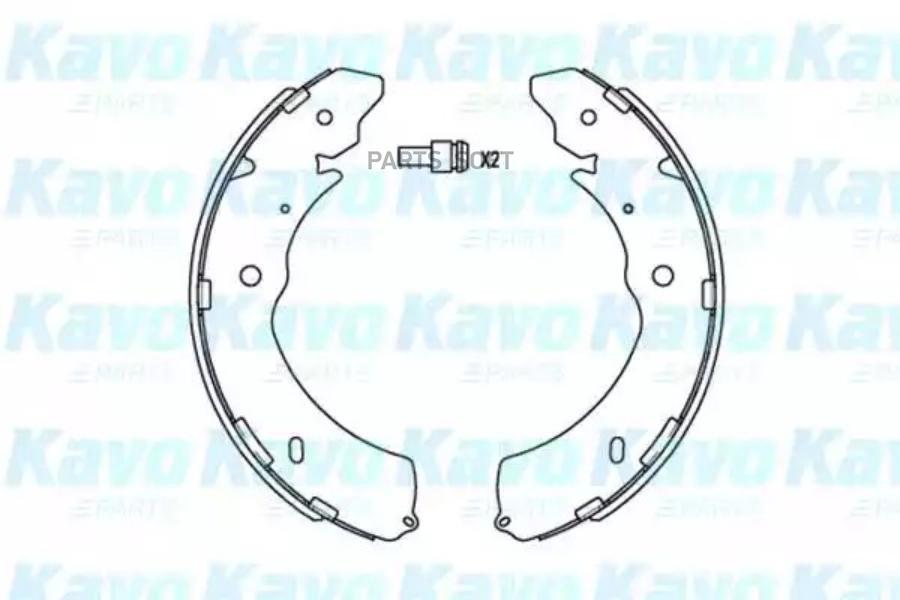 Колодки тормозные барабанные комплект KAVO PARTS KBS6407