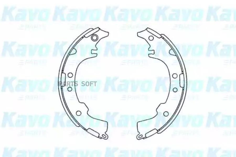 Комплект тормозных колодок KAVO PARTS KBS9903