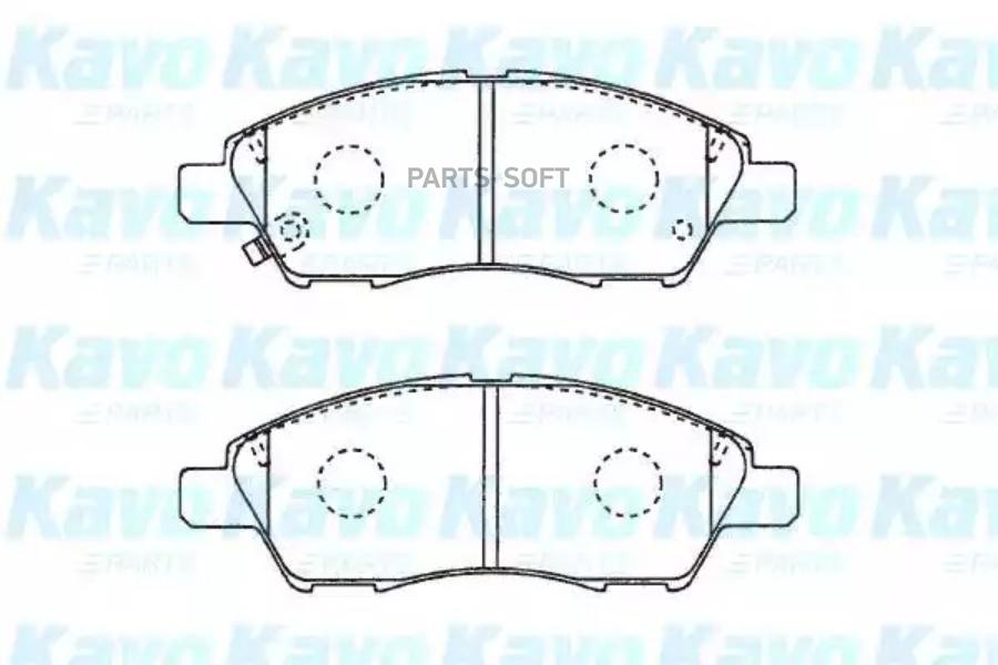 Колодки тормозные дисковые комплект KAVO PARTS KBP6613