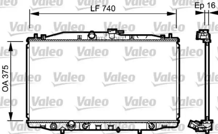 Радиатор VALEO 735050