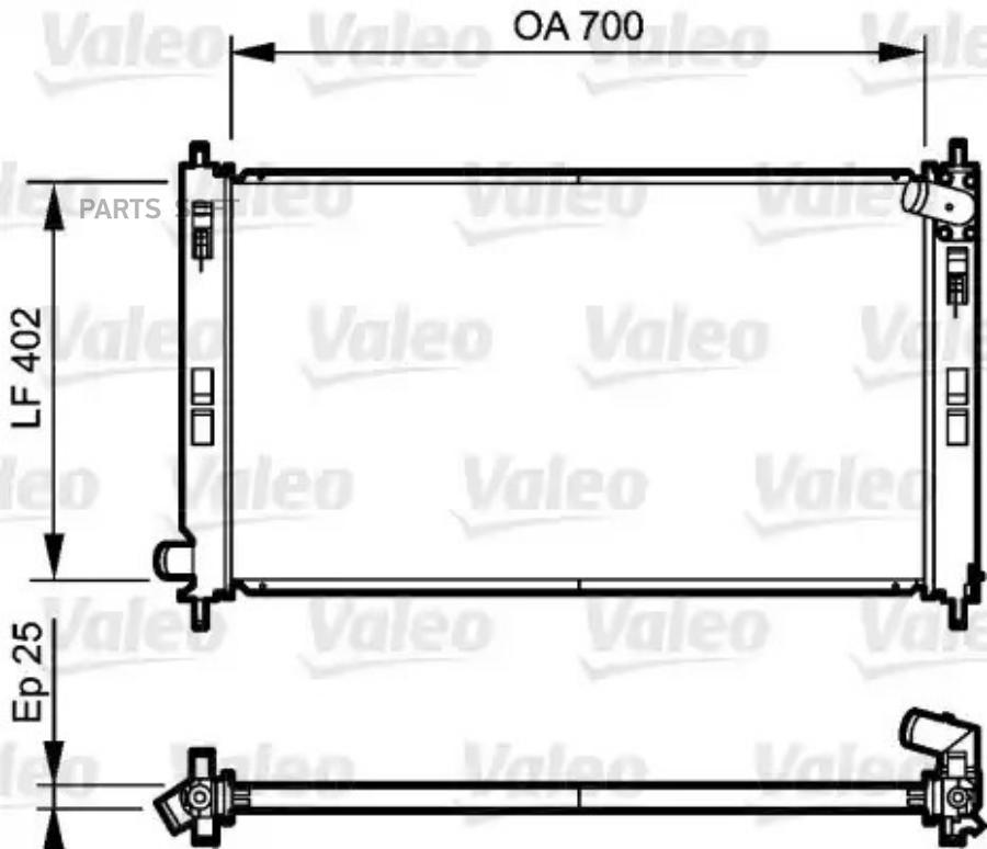 Радиатор охлаждения двигателя VALEO 735200