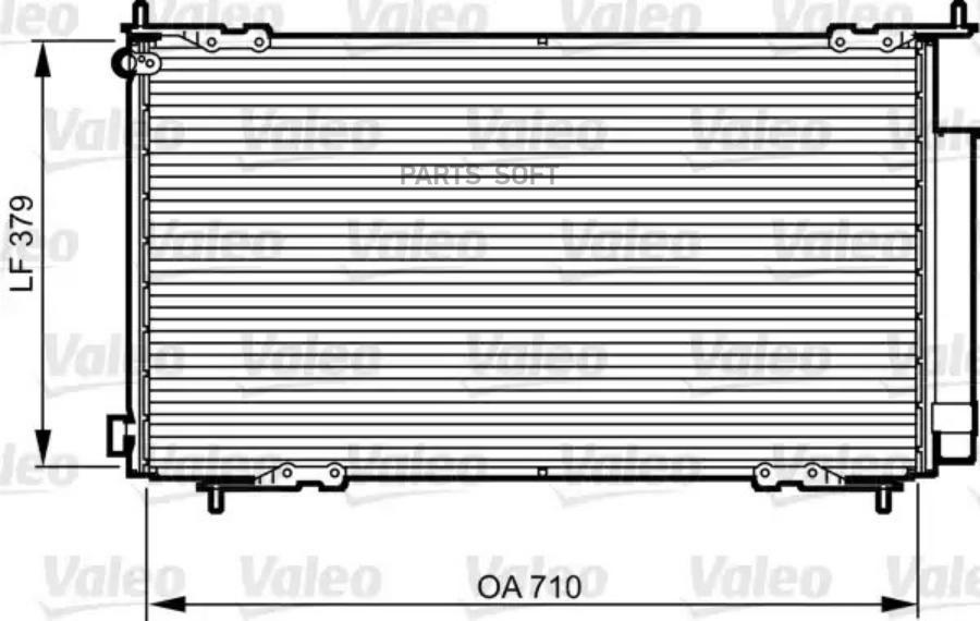 Радиатор кондиционера VALEO 814225