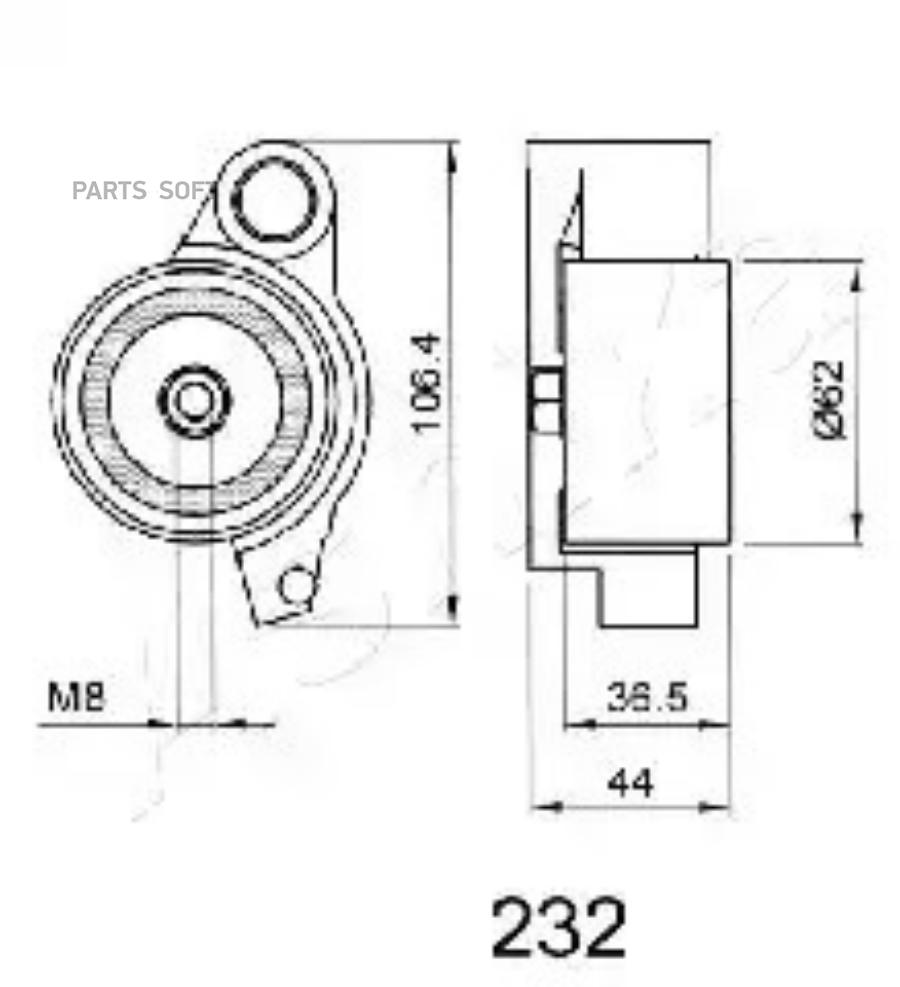 Устройство для натяжения ремня ремень ГРМ ASHIKA 4502232