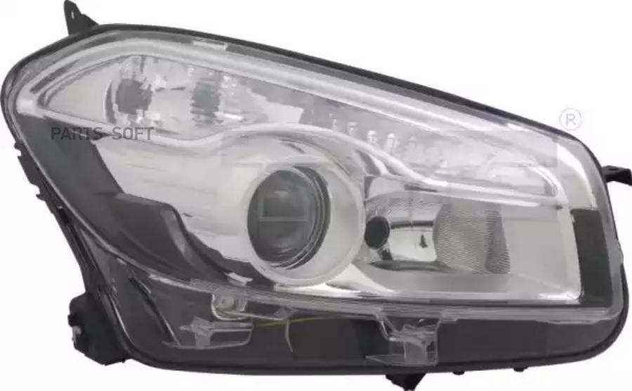 Headlamp L (H7/H7 electric without motor insert colour: black/chromium-plated) fits: NISSAN QASHQ TYC 2012320052