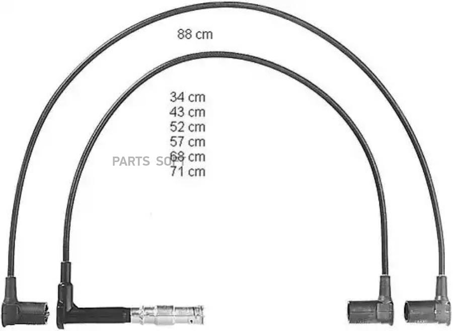 Комплект проводов зажигания BERU ZEF597