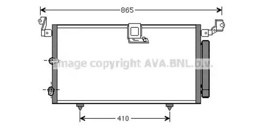 РАДИАТОР КОНДИЦИОНЕРА AVA TO5384D