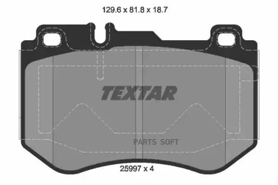 Колодки тормозные передние TEXTAR 2599701