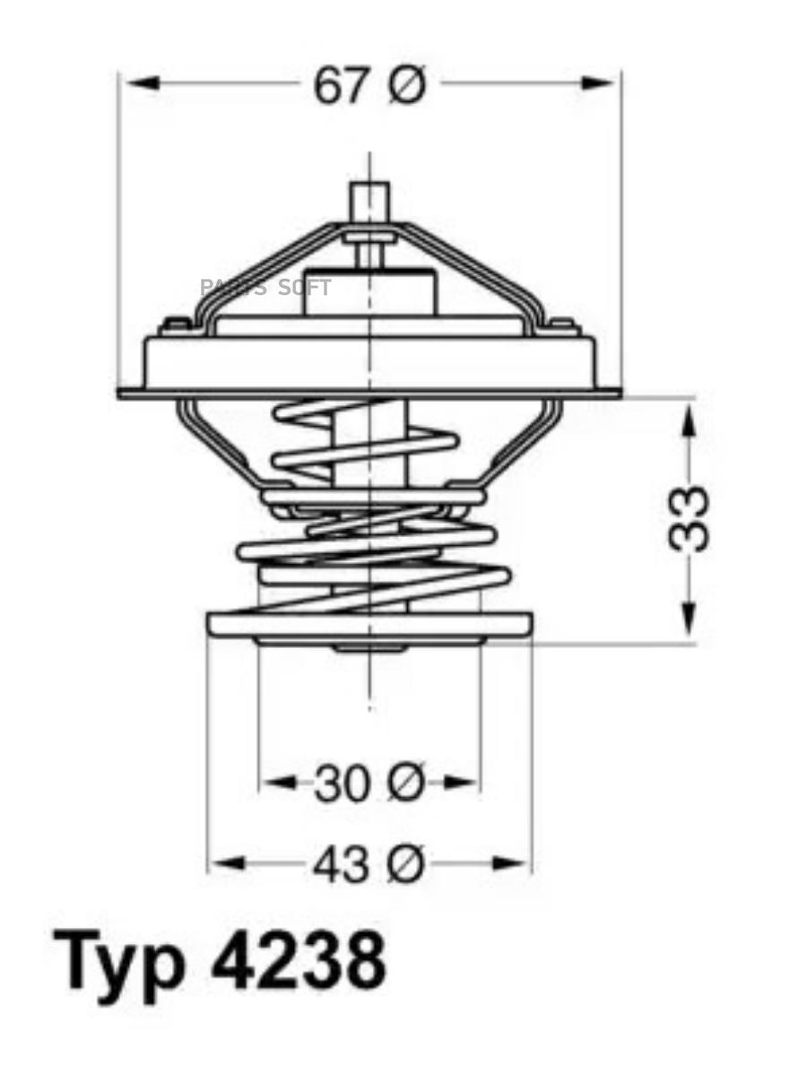 Термостат 423892D WAHLER 423892D