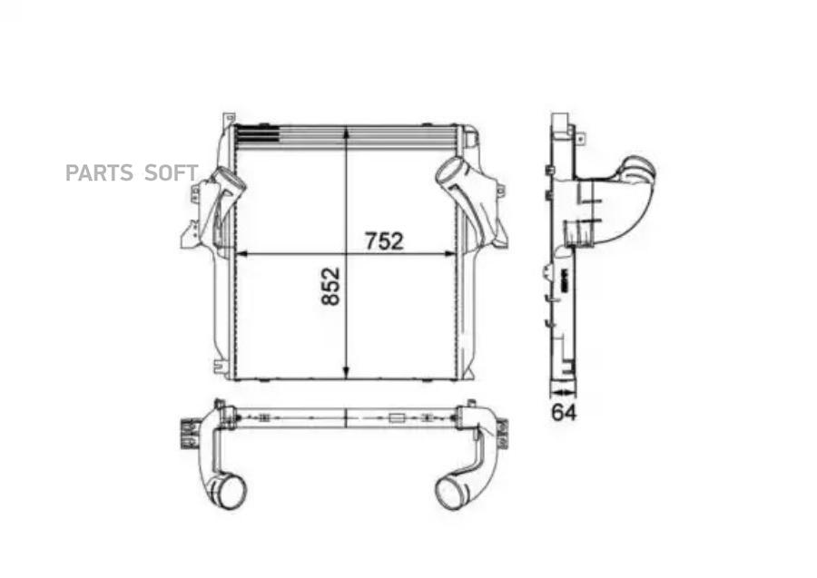 Интеркулер 752x852x66 =96972 NRF 30905