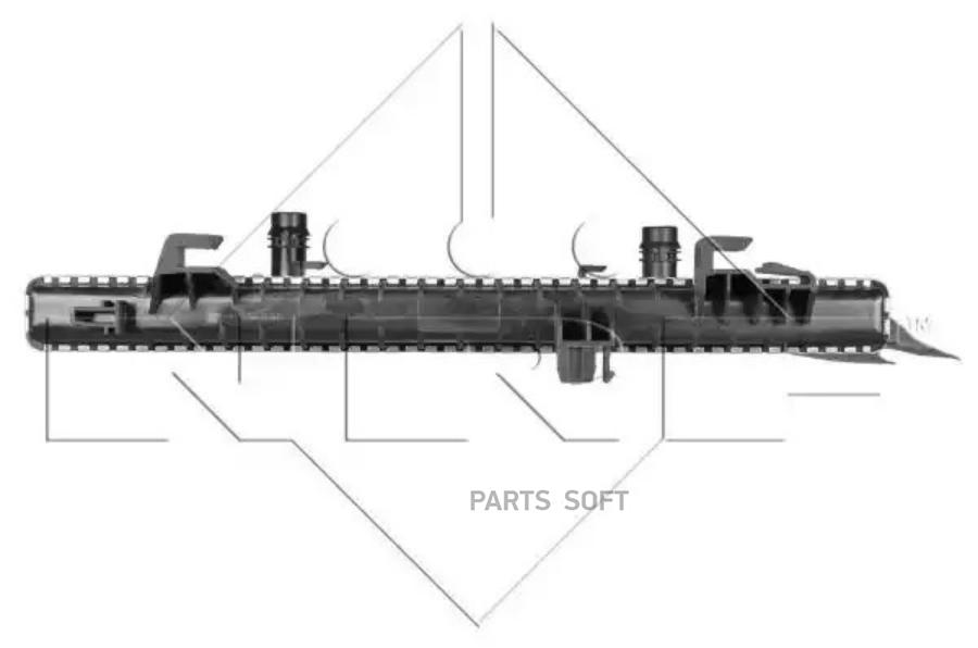 Радиатор основной 14 TSI CMBA GOLF VII (2012) NRF 58453