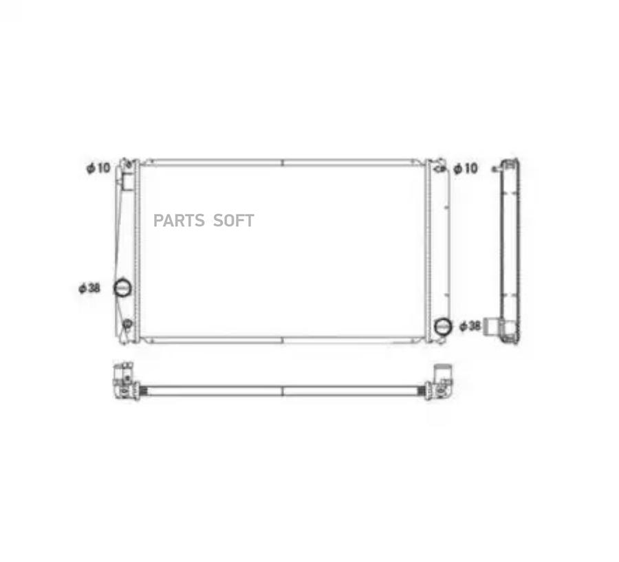 Радиатор Двигателя (Al) Toyota Rav 4 20 06- 53589 NRF арт 53589 NRF 53589