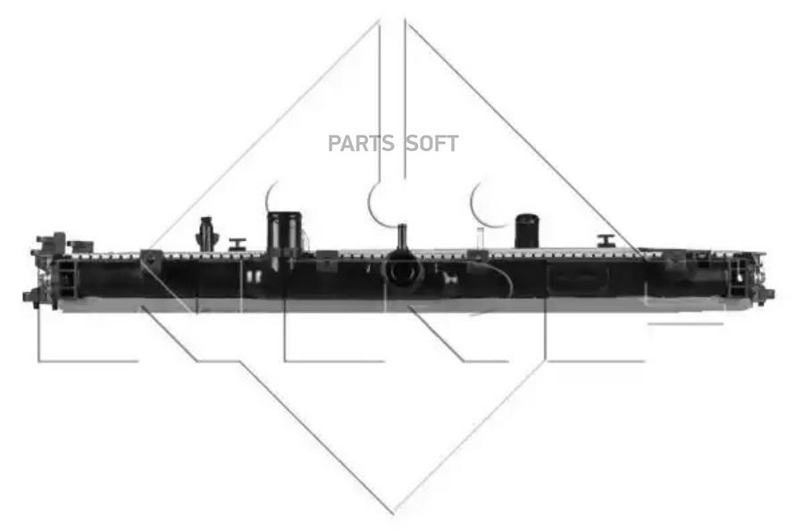 Радиатор двигателя NRF 59080