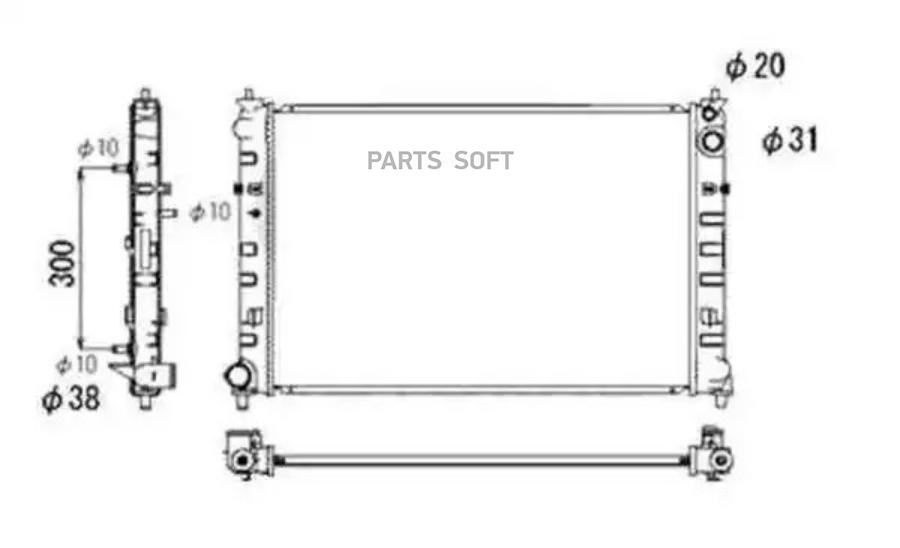 Радиатор NRF 53684