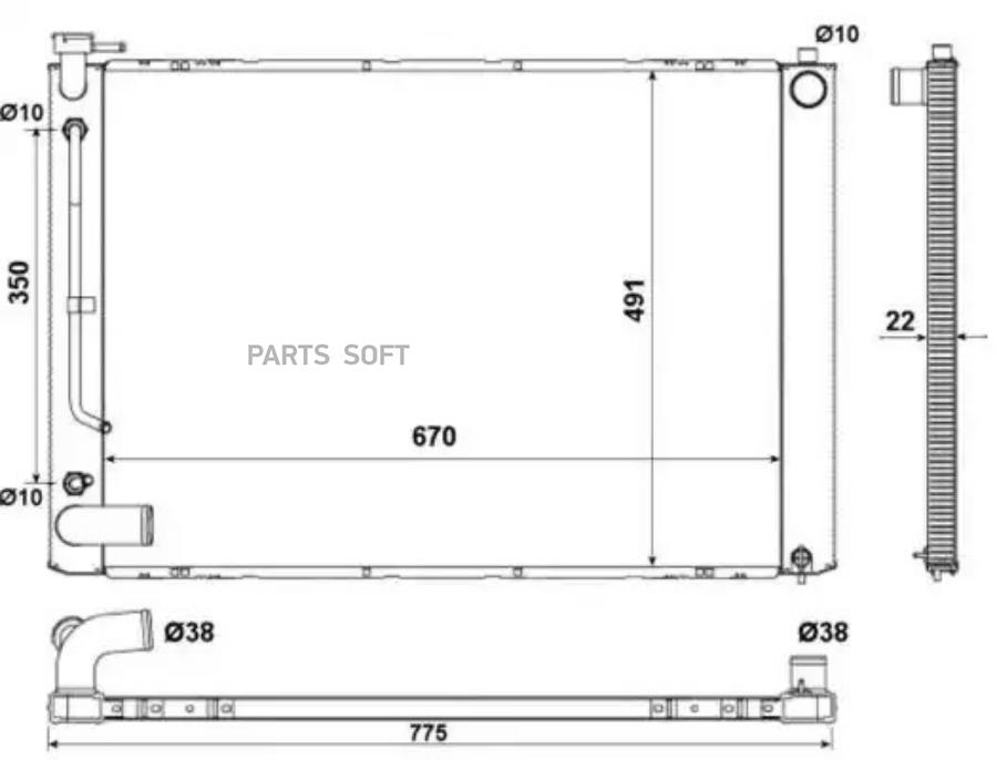 Радиатор NRF 53974