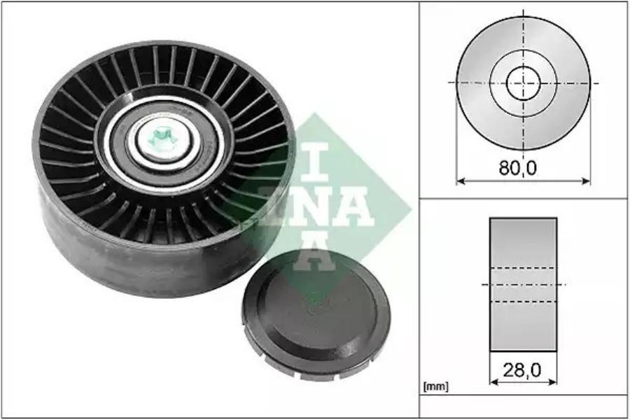 Ролик натяжителя поликлинремня INA 532051510