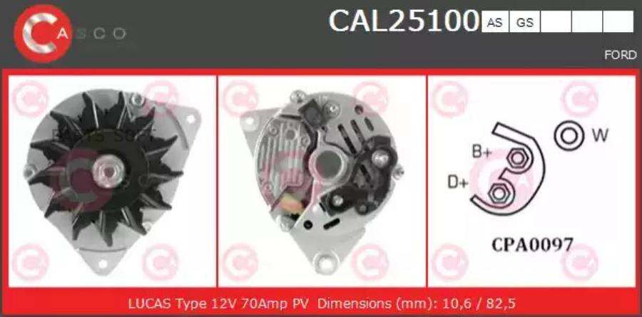 Автозапчасть CASCO CAL25100AS