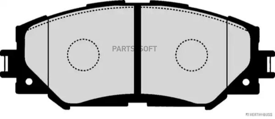 Комплект тормозных колодок дисковый тормоз HERTH-BUSS J3602125